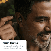Lexie H1 Rechargeable OTC Earbud Hearing Aids with Bluetooth, App, and Noise Cancellation