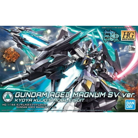 Bandai Hobby Build Divers Gundam AGEII AGE II Magnum SV Ver. HG 1/144 Model (Best Gundam Model 2019)