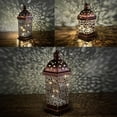thumbnail image 6 of Brass Effect Moroccan Style Metal Lanterns Small Medium Large Hanging Decor, 6 of 6