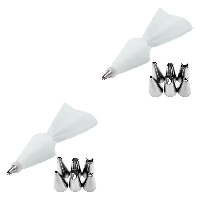Injueey TureClos-Juego de boquillas para manga pastelera de acero inoxidable, 8 Uds., herramientas para hornear pasteles, accesorios de cocina Type8 NO8