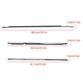thumbnail image 2 of FENGXIH 6Pcs Door Window Molding Trim Car Outside Door Window Seal Belt Weatherstrip Fit for Toyota Land Cruisers FJ80/ FZJ80/ HDJ80 1991-1998 - 7566060020 7571060021, 2 of 15
