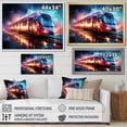 thumbnail image 4 of Designart "modern Train Luminous Journeys" Transportation Floater Framed Wall Art Print, 4 of 7