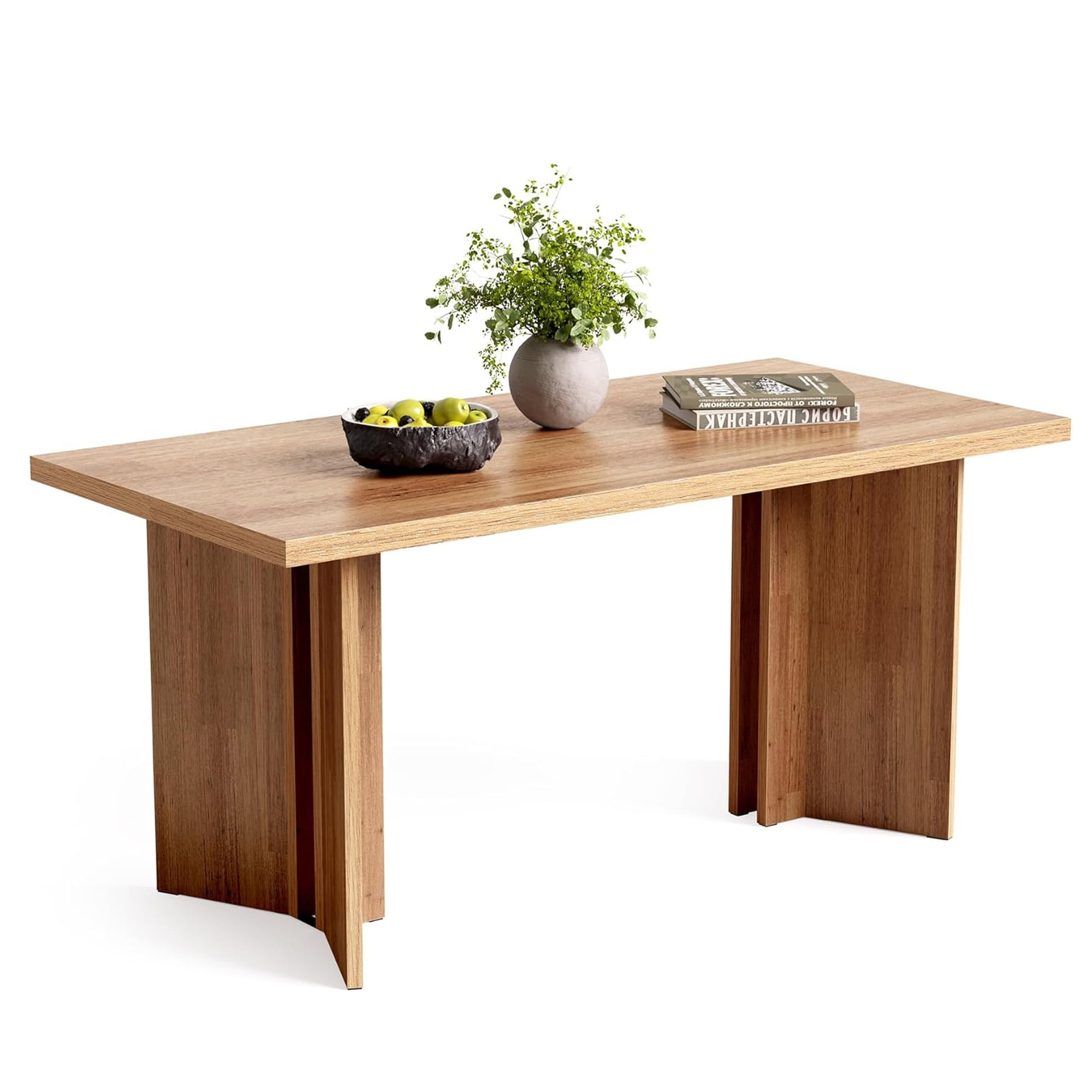 MAYEERTY 63" Multifunctional Dining Table & Executive Desk, 1.57" Thick E1 Board