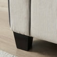 thumbnail image 4 of 81" Oversized Sofa,Modern Corduroy Sofa with 2 Removable Storage Boxes, Upholstered 3 Seater Sofa for Living Room, Apartment, Office, Beige, 4 of 8