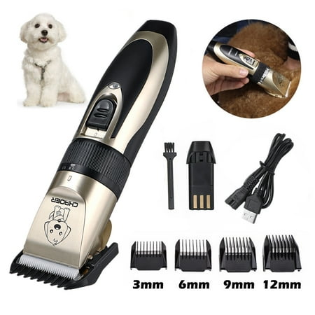 Professional Quiet Electric Pet Hair Clipper Trimmer Shaver Cordless Rechargeable Cat Dog Grooming