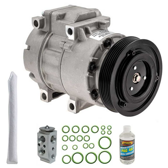 AC Compressor & A/C Kit For Kia Sorento 4-Cylinder 2017 2018 - Includes Drier, Expansion Valve, PAG Oil & O-Ring Seals - BuyAutoParts