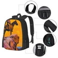 thumbnail image 3 of Daiia Cliff Western Cowboy Backpack for Men and Women -Durable Backpack Large Capacity, Water-Resistant Bag with Adjustable Straps and Laptop Compartment, 3 of 7