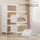 thumbnail image 4 of Contenedores de almacenamiento Cabinet VECELO de 3 niveles apilables con ruedas, 4 of 7