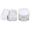 thumbnail image 3 of 7g/7ml High Quality Acrylic Leak Proof Clear Container Jars with White Lids 60pcs, 3 of 5