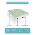 thumbnail image 5 of Quilts Twin XL Size, Sage Green Soft Comforter Bedding Set for Bed, Grid Checkered Plaid Gingham Lattice Trellis Lightweight Quilted Bedspread with Pillow Cover(2 Pieces) for All Season, 68x98 Inch, 5 of 6