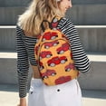 thumbnail image 2 of Geaub red cars durable canvas backpack: stylish, lightweight, and spacious with adjustable straps, 2 of 7