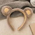 thumbnail image 5 of Brown Bear Ears Hair for Girls - Headband Accessory for Role Playing Parties, 5 of 7