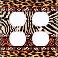 thumbnail image 3 of Metal Light Switch Plate Cover African Safari Animal Print Tribal Art Pattern SFR043, 3 of 13