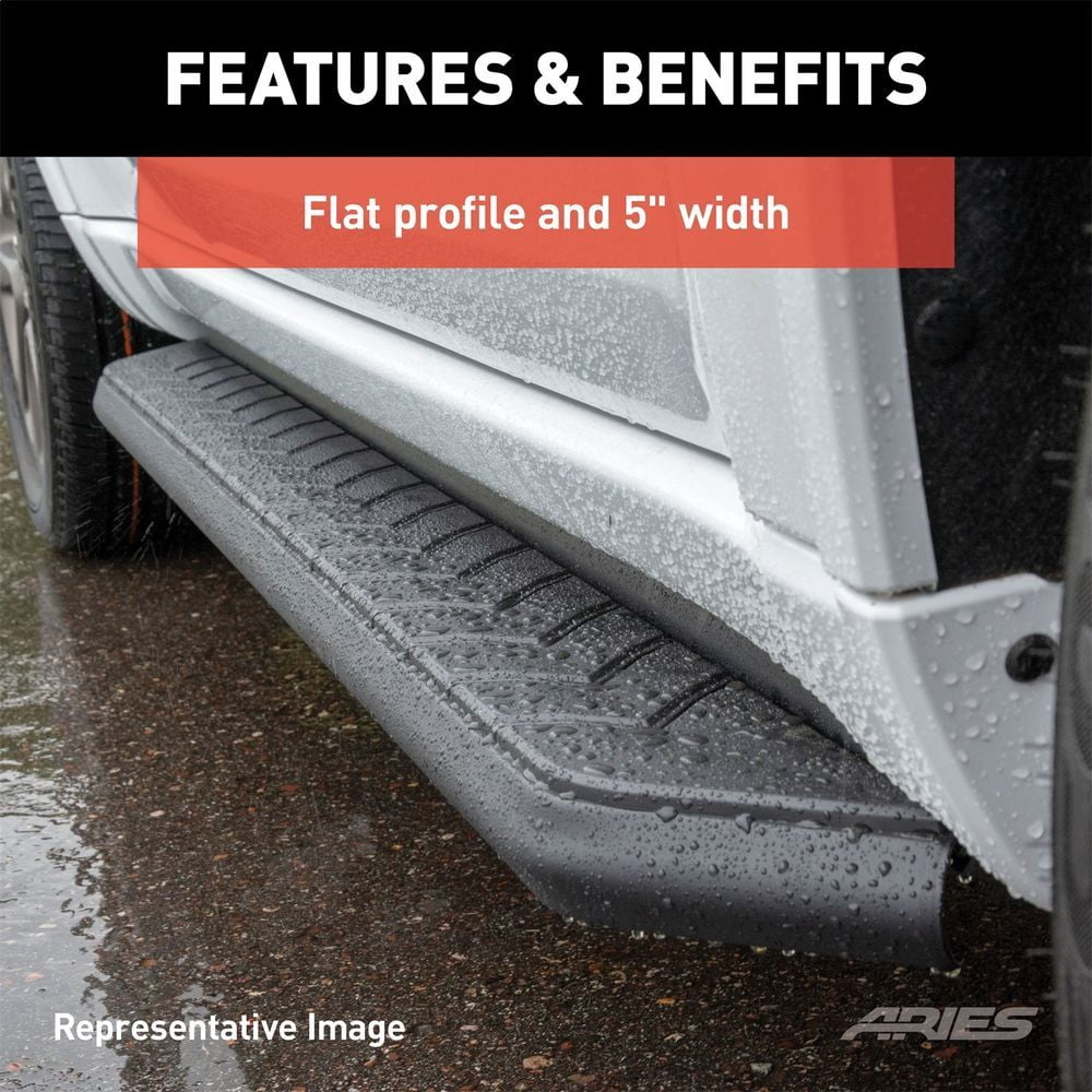 ARIES 2051970 AeroTread Running Boards Fits select: 2013-2019 FORD ESCAPE, 2008-2020 NISSAN ROGUE