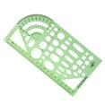 thumbnail image 3 of Plantilla Geométrica de Regla de Herramienta de Dibujo de Plástico de 2 Piezas para Estudiantes, 3 of 9
