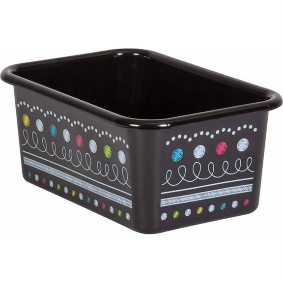 Chalkboard Brights Small Plastic Storage Bin | Bundle of 5
