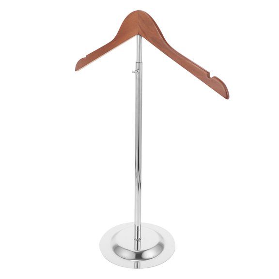 CRAFTHROU 1Set T Shirt Display Stand Clothing Hanging Rack Wood and Iron for Clothing Stores 31.1x15.4x6.9in