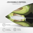 thumbnail image 5 of Square Throw Pillow Covers with Core, Avocado Oil Painting Pattern Pillows for Sofa Beds, 16"x16", 5 of 9
