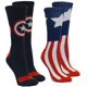thumbnail image 1 of Calcetines Marvel Captain America Athletic Crew para hombre de 6 a 12 años, 1 of 2