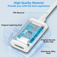 thumbnail image 5 of USB C to Lightning Headphone Audio Adapter, Type C Male to Female Lightning Earphone Converter with Charge/Data Transfer, Compatible with iPhone 17/16/15 Plus/Pro/Max, iPad Pro/Air 6/5/4, MacBook, 5 of 9