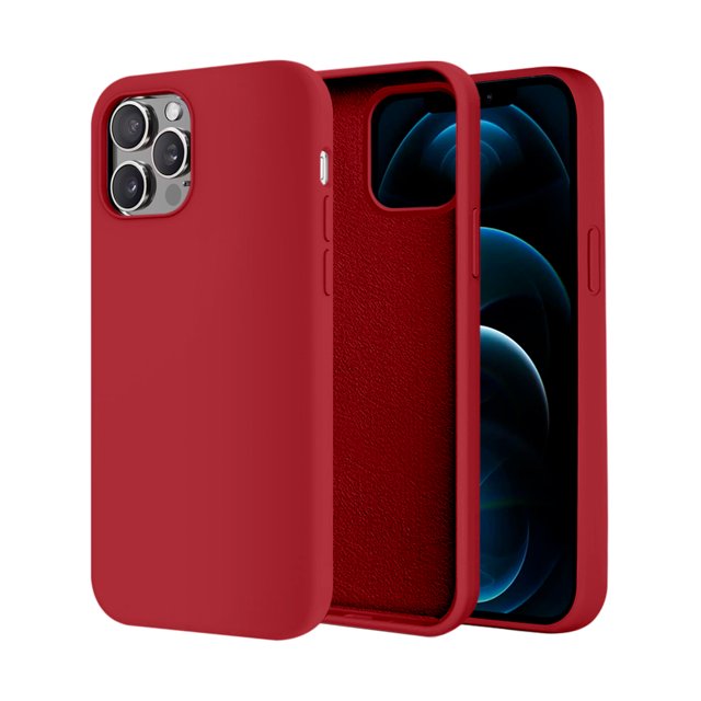 Funda de Protección para iPhone 12 Pro - Sovico - Silicón con Forro de Microfibra