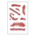thumbnail image 1 of Scar Tattoo Stickers, 9 Sizes, 6 Sheets, Realistic Temporary Waterproof Face and Body Makeup, 1 of 3