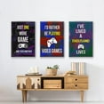 thumbnail image 6 of Gamer at Play I - Framed Premium Gallery Wrapped Canvas L Frame 3 Piece Set - Ready to Hang, 6 of 9
