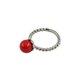 thumbnail image 1 of Anillo de de boda ajustable con perla de concha de agua dulce con patrón de flores elegante rojo Yuyangstore Anillo base en blanco, 1 of 7