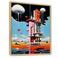thumbnail image 2 of Designart "Geyser Horizon In De Stijl" Geyser Floater Framed Canvas Art Print, 2 of 5