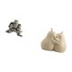 thumbnail image 5 of Figuras,Figuras de animales artificiales,artesanías,decoración del hogar,sujetalibros decorativos,Sujetalibros decorativos para oficina,hogar,libros, 5 of 8