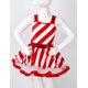 thumbnail image 4 of Vestido de ballet con tutú de rayas y lentejuelas para niñas, vestido de patinaje artístico, disfraz de actuación con rayas de bastón de caramelo para fiesta de Navidad, 4 of 5