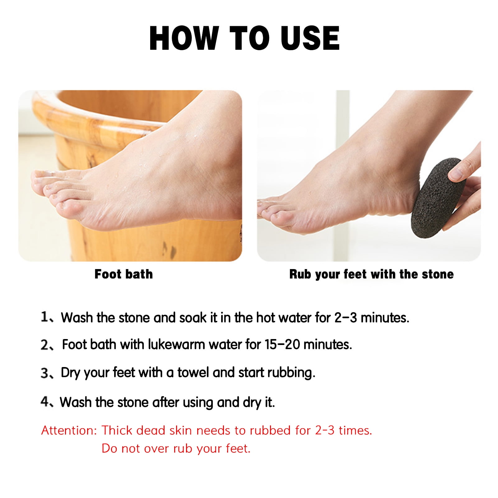 Labymos Pumice Stone for Feet Callus Remover Corn Remover Dead