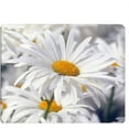 thumbnail image 1 of White Pure Daisy Gaming Mousepad - Flower Mouse Mat for Computer Desk Laptop Office, Non-Slip Rubber Base, 9.5x7.9 Inch, Elegant and Functional, 1 of 5
