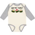 thumbnail image 3 of Inktastic We Be Rollin Cute Sushi Boys or Girls Long Sleeve Baby Bodysuit, 3 of 5