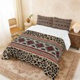thumbnail image 2 of Erosebridal Hippie Aztec Full Size Comforter Sets, Brown Black Leopard Print Bedding Sets, Reversible 3pcs, 1 Comforter and 2 Pillowcases, 2 of 6