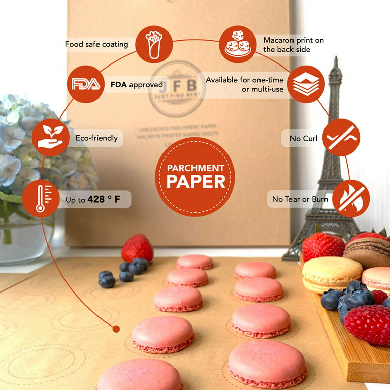 Macaron Parchment Paper Sheets - Themed Baking Paper | Just.Find.Best