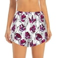 thumbnail image 4 of Lsque Tulips Flowers Printed Women's Running Shorts with Liner Pockets,Elastic Quick Dry Workout Athletic Gym Yoga Shorts,Womens High Waist Shorts-Large, 4 of 9