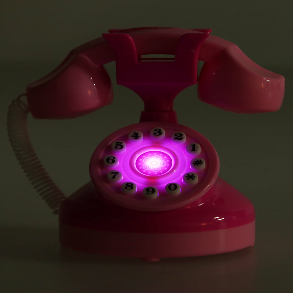 Educational Emulational Pink Phone Pretend Play Toys Girls Toy Kids Xmas Gift UK 