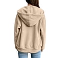 thumbnail image 3 of cocolona Sweatshirts for Women Zipper Hoodie Long Sleeve Drawstring Jackets Casual Loose Tops with Pockets, 3 of 3
