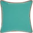 thumbnail image 2 of Nourison Outdoor Pillows Aqua Turquoise Decorative Throw Pillow , 20"X20", 2 of 2