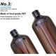 thumbnail image 3 of Paquete de 4 dispensadores de jabón de plástico PET, dispensador de jabón de 300ml con bomba de loción negra, Ideal para cocina y baño, 3 of 4