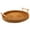 Khaki, variant on Gnwei Handwoven Rattan Round Serving Tray, Natural Wicker Decorative Tray for Serving, Coffee Table, Home Boho Décor and Entertaining, Gift Idea Choice (11 Inches Diameter)