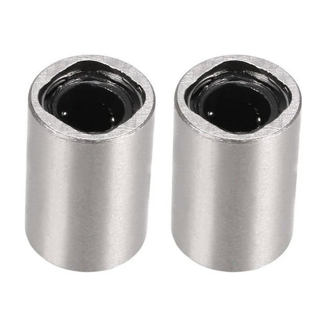 Unique Bargains 2 Pcs LM4UU 4x8x12mm Joint en Caoutchouc Double Face Bague de Roulement à Billes Linéaire