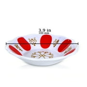 Melamine Turkish Tea Glass Saucers, Traditional Pattern Design Tea Cup Plates, 6 Pcs
