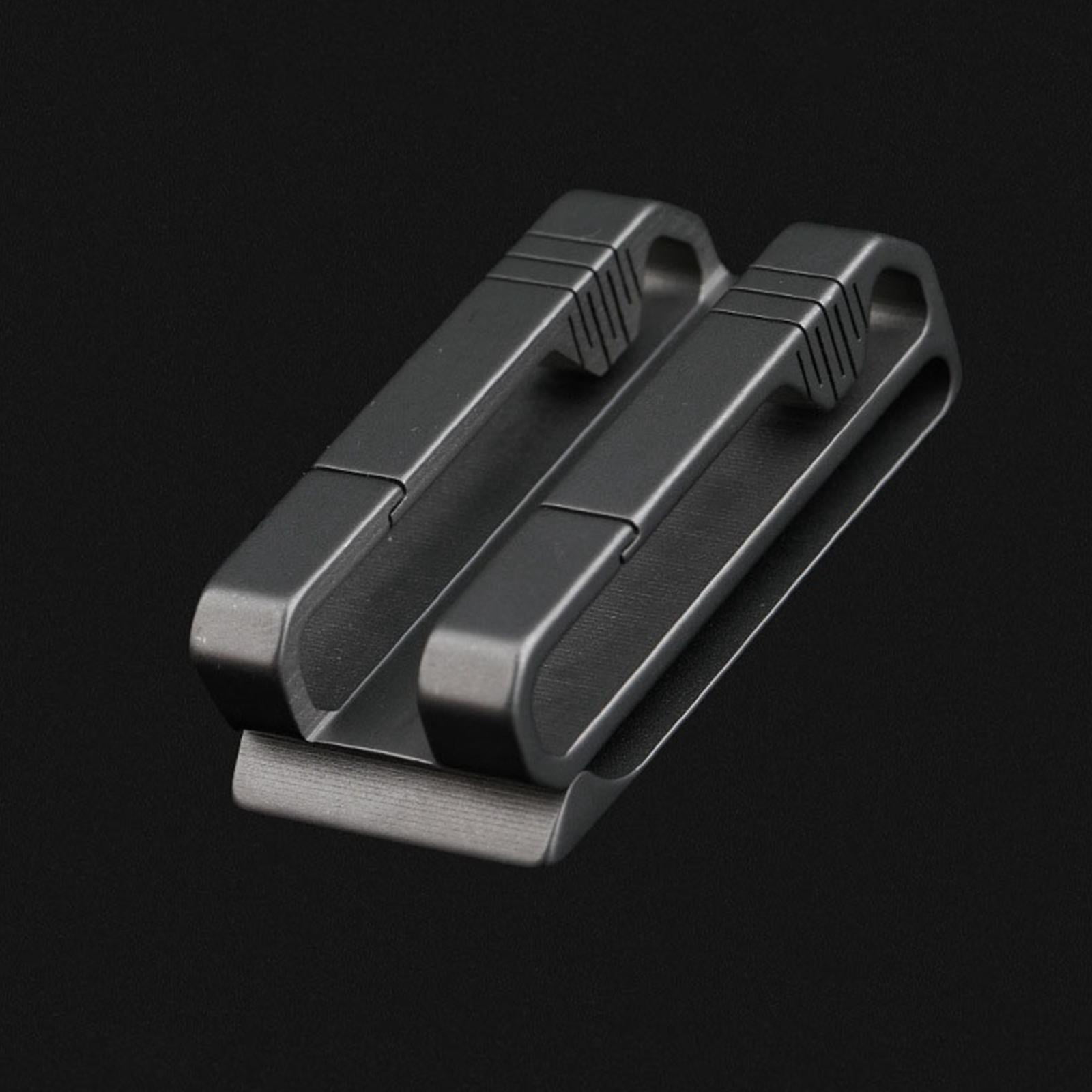 WE-POLUJ Anti-lost for Titanium Alloy Keychain Waist Belt Clip Buckle for Key Ring Holder for Men Car for Key Organizer