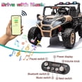 thumbnail image 6 of FINITO 24 V Powered Ride-On Toy UTV 4WD Car with Remote Control and LED Lights, 6 of 6
