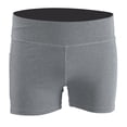 thumbnail image 1 of Pantalones cortos deportivos para mujer, pantalones cortos elásticos transpirables para entrenamiento físico, ejercicio, Yoga (gris XL), 1 of 7