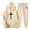 Beige, variant on Men's Track And Field Suit 2 Piece Hooded Sports Casual Running Jogging Set Three Button Suit