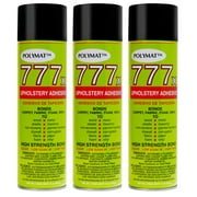 QTY 3 POLYMAT 777 Spray Glue Bond Adhesive for Wallpaper Lining Home Dcor