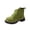 Y-055 Mint Green, variant on Y-055 Mint Green Womens Winter Casual Boots Round Toe Lace Up Low Heel Chunky Warm Fleece Faux Suede
